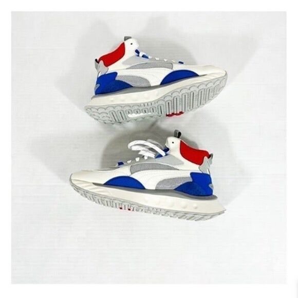 PUMA NWOB Sz 9.5 M /11W High Top Ivory Glow-Future Blue WILD RIDER MID WS - Picture 5 of 7